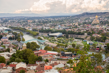 Top view of Tbilisi