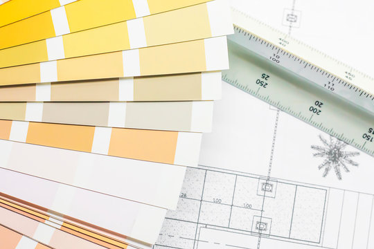 Sample color scheme for building design.