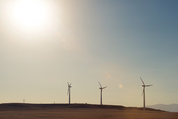 Obraz premium Wind energy concept