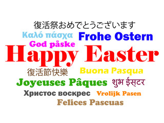 Happy Easter greetings in 12 different languages