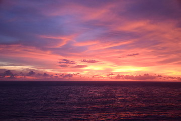 Rosy sunset