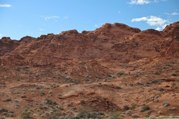 Fototapeta na wymiar Rock Formation Against Blue Sky