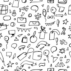 Sale objects for promotion. Vector illustration.