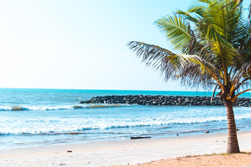 Obraz premium beach and tropical sea in Sri lanka