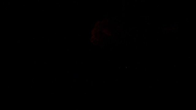 Fire ball explosion, high speed camera, isolated fire flame on black background, slow motion.