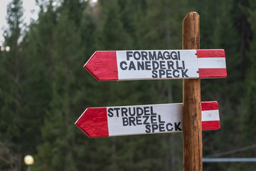 Indicazioni alimentari nelle Alpi