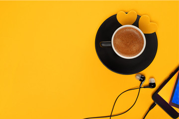 music and coffee
