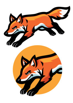 jumping fox mascot