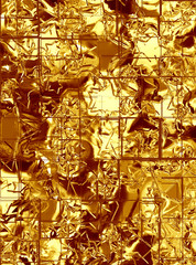 gold metal squares