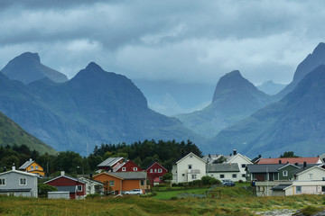 Fototapeta na wymiar Typical landscape of northern Norway