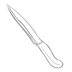 knife for cutting food with a handle  illustration
