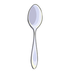 the cutlery spoon for food.  illustration
