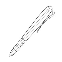 the pen clerical with ink.  illustration