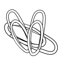 the office supply clip metal.  illustration