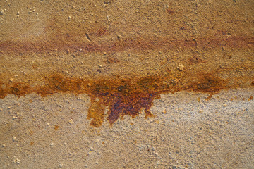 Rusty wall close-up
