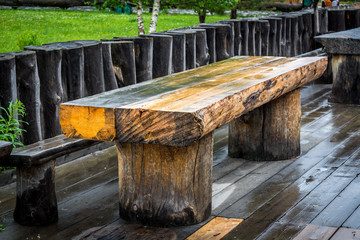 Wooden leisure bench