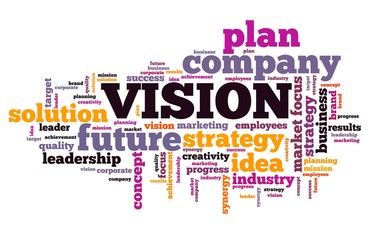 Fototapeta premium Vision word cloud