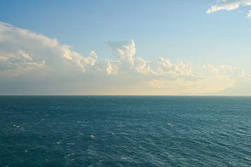 Sea and clouds background