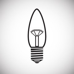 Lamp icon on white background for graphic and web design, Modern simple vector sign. Internet concept. Trendy symbol for website design web button or mobile app