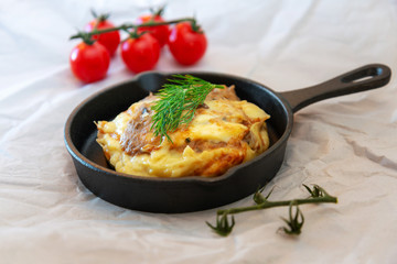French Tartiflette Recipe Bacon, Potato and Reblochon Cheese Gratin