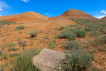 Desert hilly landscape