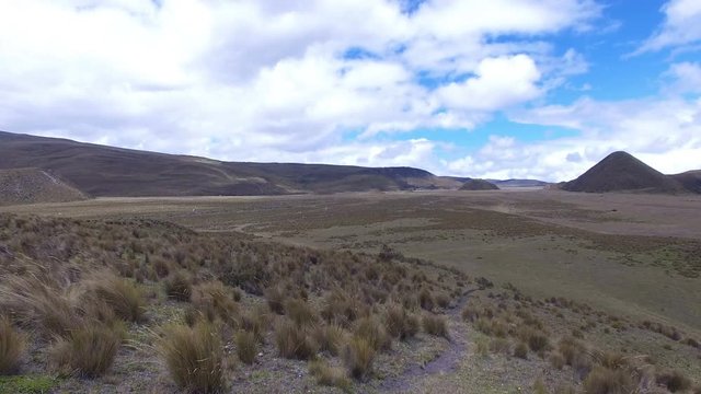 Over the Pucara Salitre Incan Ruins in Cotopaxi National Park