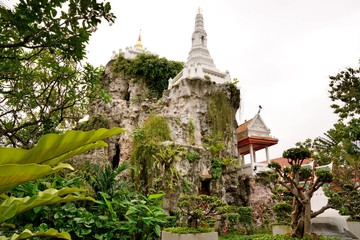 Garden in Wat Prayurawongsawat Worawihan,Bangkok,Thailand