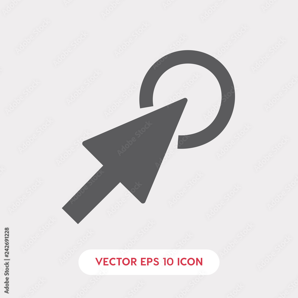 Poster touch click icon vector