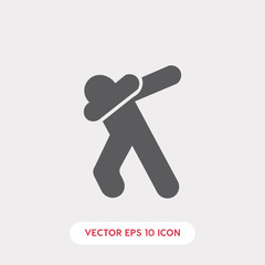 Dabbing icon. Dabbed vector symbol. Linear style sign for mobile concept and web design. Dabbing symbol illustration. Pixel vector graphics - Vector	