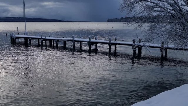 bayern im winter, ammersee