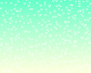 Pattern with hearts .Bright blue Vector background