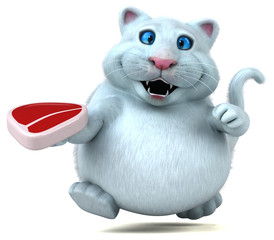 Fun cat - 3D Illustration