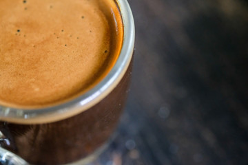 shot espresso coffee