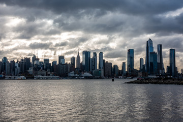 Naklejka premium New York City Cityscape Morning Sunrise