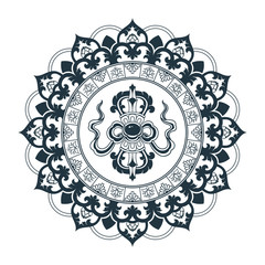Tibetan pattern mandala design