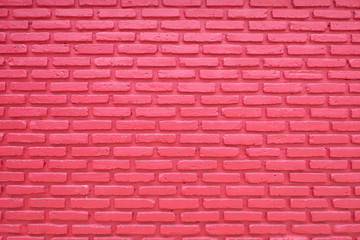 Obraz premium Red painted brick wall background.