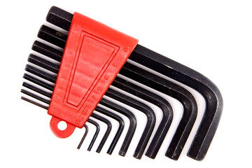 The hexahedron is a polyhedron with six faces. Set of hexes. Instruments.