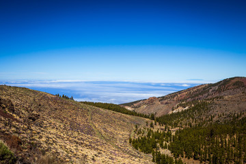 Beautiful landscape of  Teide national park, Tenerife, Canary island, Spain