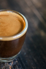 shot espresso coffee