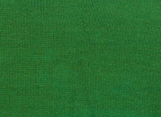 Large embossed green texture of wool knitted fabric 