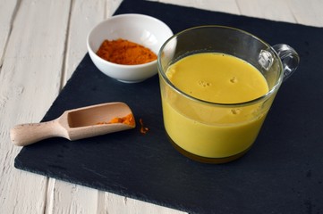 golden milk, a healthy turmeric drink