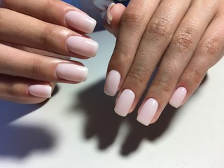 gentle milk manicure of ivory