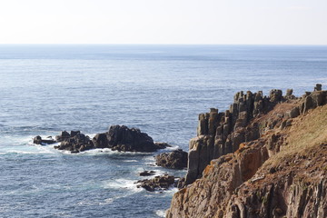 cliffs and sea