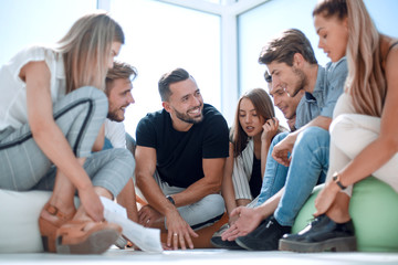 creative business team discusses new ideas