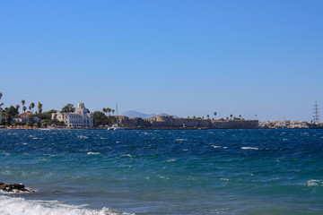 Fototapeta premium View of Kos fortress from sea