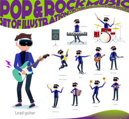 flat type VR goggle men_pop music