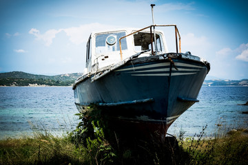 Schiffswrack in Griechenland