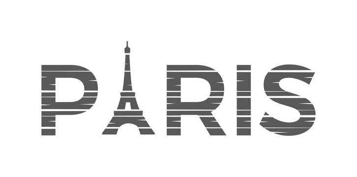 PARIS Illustration with Eiffel tower