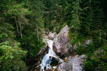 Fototapeta premium Tatra National Park, Poland. Waterfall Wodogrzmoty Mickiewicza I