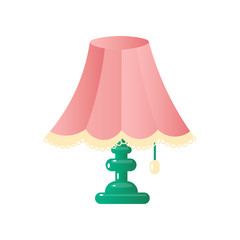 Modern table lamp simple concise form of a pleasant color.